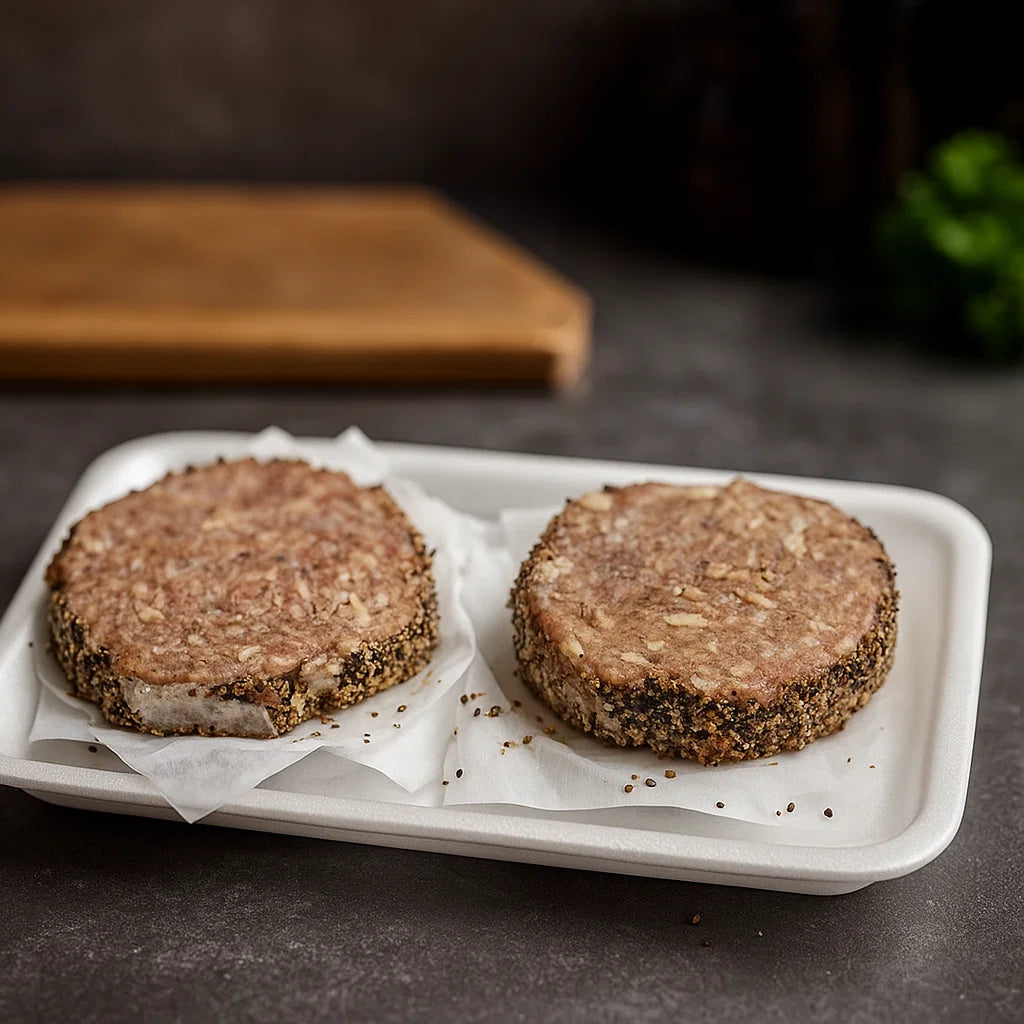BEEF PATTIES PEPPER CRUST