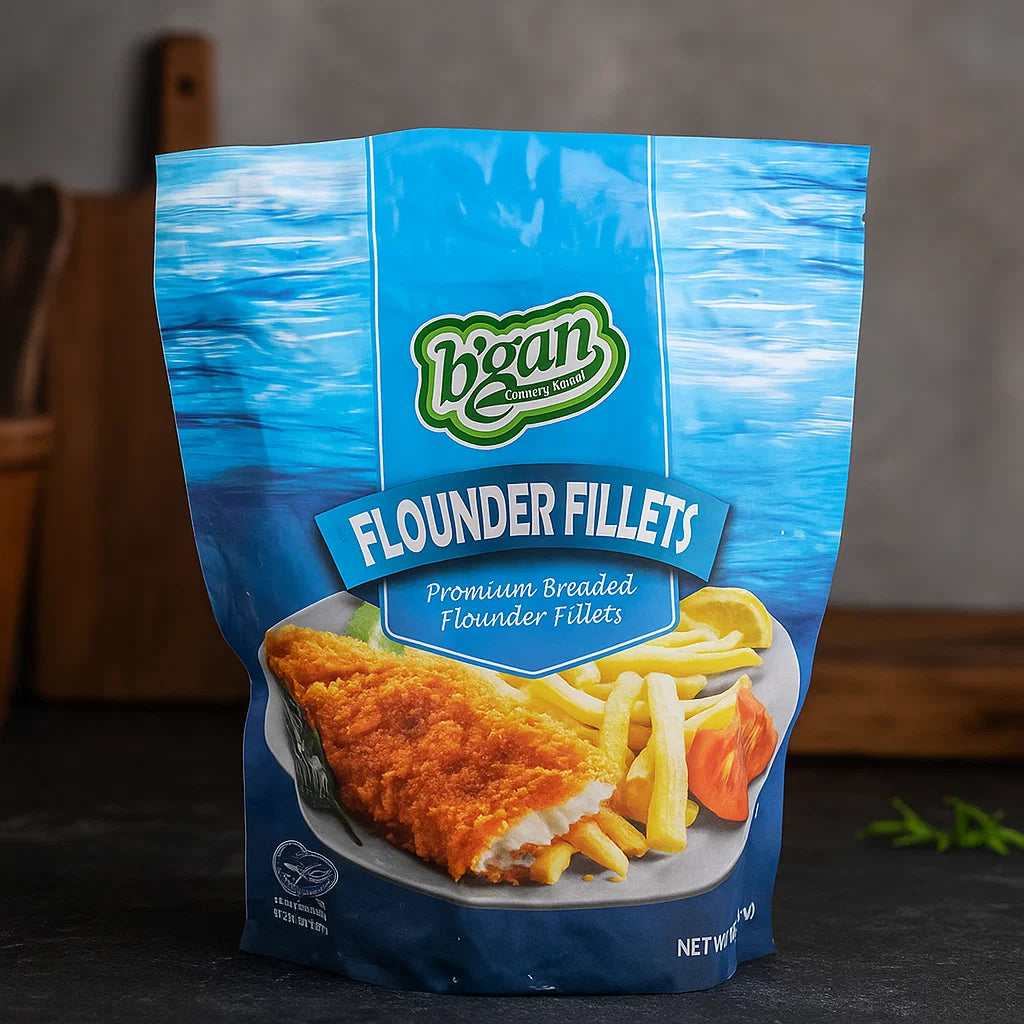 B'GAN BREADED FILLET FLOUNDE