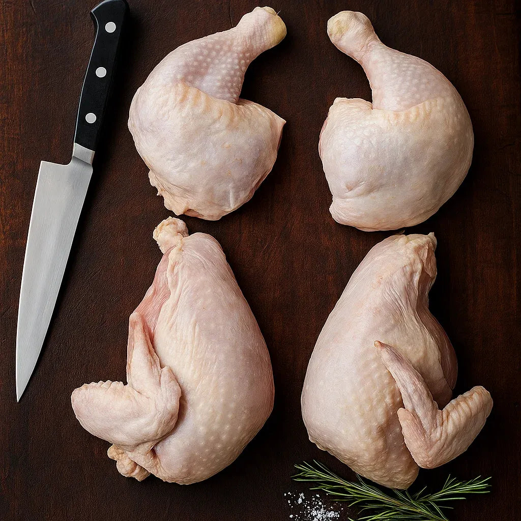 CHICKEN CUT IN 4
