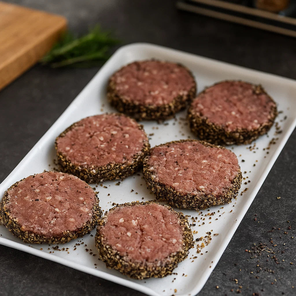 PEPPER CRUSTED SLIDERS